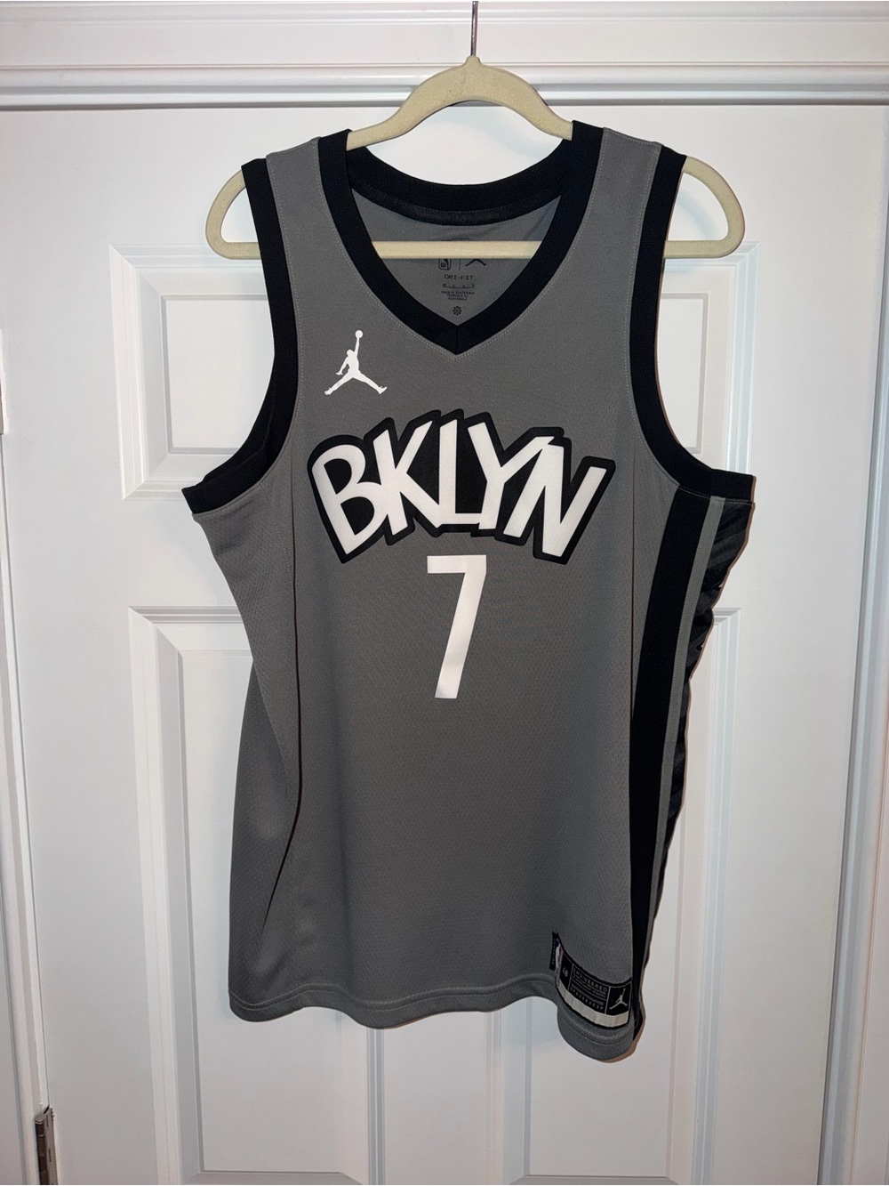 Kevin Durant Brooklyn Nets x Eric Haze Collab Jersey Nike Swingman Edition Sz L